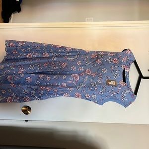 **BRAND NEW**JOULES blue floral sleeveless dress